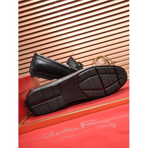 Replica Salvatore Ferragamo Leather Shoes For Men #555669 $93.00 USD for Wholesale