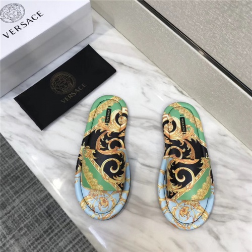 Versace Slippers For Men #556591 $53.00 USD, Wholesale Replica Versace Slippers