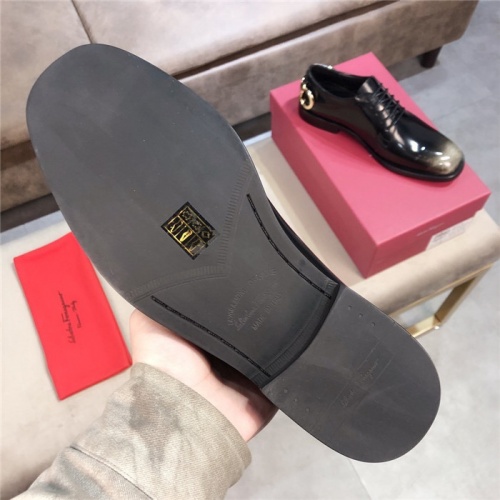 Replica Salvatore Ferragamo Leather Shoes For Men #559312 $101.00 USD for Wholesale