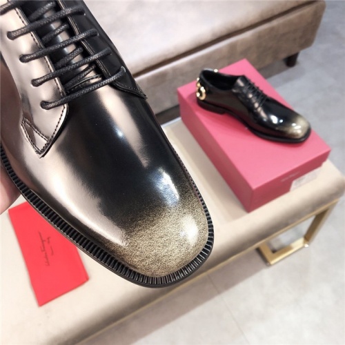 Replica Salvatore Ferragamo Leather Shoes For Men #559312 $101.00 USD for Wholesale