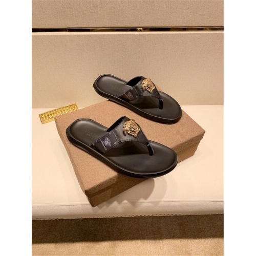 Versace Slippers For Men #559347 $45.00 USD, Wholesale Replica Versace Slippers