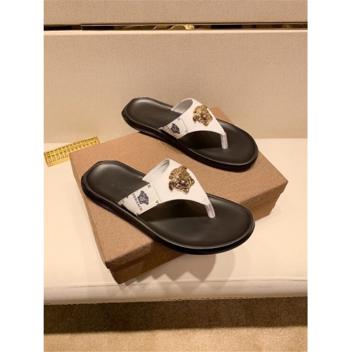 Versace Slippers For Men #559348 $45.00 USD, Wholesale Replica Versace Slippers