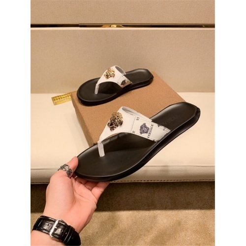 Replica Versace Slippers For Men #559348 $45.00 USD for Wholesale