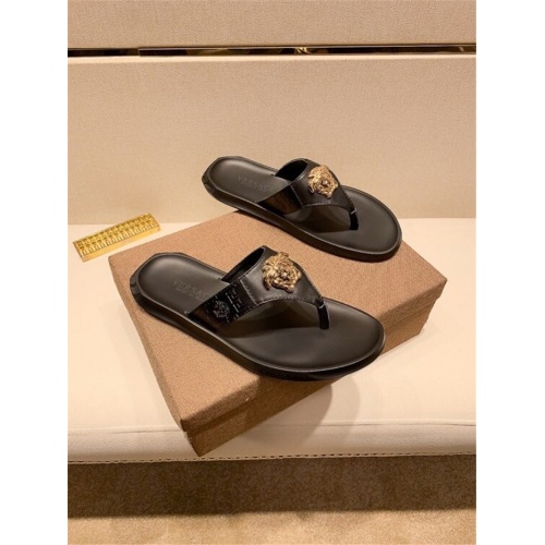 Versace Slippers For Men #559350 $45.00 USD, Wholesale Replica Versace Slippers