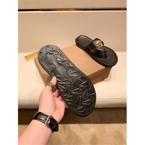 Replica Versace Slippers For Men #559350 $45.00 USD for Wholesale