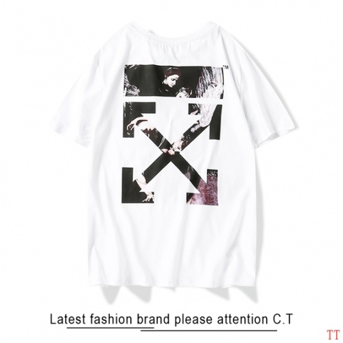 Off-White T-Shirts Short Sleeved For Men #559872 $24.00 USD, Wholesale Replica Off-White T-Shirts
