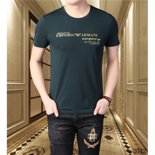 Armani T-Shirts Short Sleeved For Men #561060 $29.00 USD, Wholesale Replica Armani T-Shirts