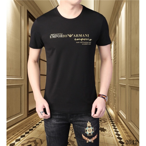 Armani T-Shirts Short Sleeved For Men #561062 $29.00 USD, Wholesale Replica Armani T-Shirts