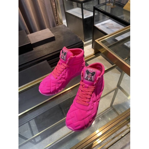 Fendi High Tops Casual Shoes For Women #561066 $80.00 USD, Wholesale Replica Fendi High Tops Casual Shoes