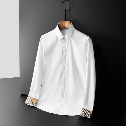 Burberry Shirts Long Sleeved For Men #561308 $86.00 USD, Wholesale Replica Burberry Shirts