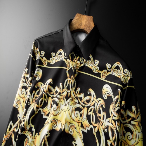 Replica Versace Shirts Long Sleeved For Men #561347 $86.00 USD for Wholesale