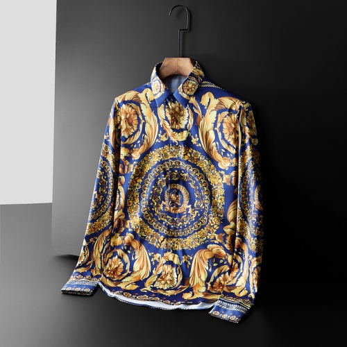 Versace Shirts Long Sleeved For Men #561355