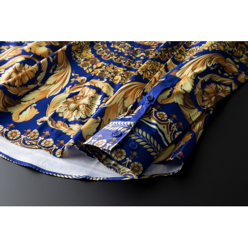 Replica Versace Shirts Long Sleeved For Men #561355 $86.00 USD for Wholesale
