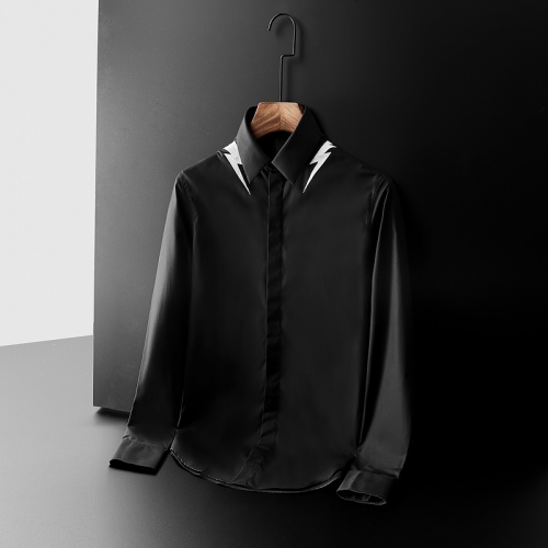 Armani Shirts Long Sleeved For Men #561396 $86.00 USD, Wholesale Replica Armani Shirts