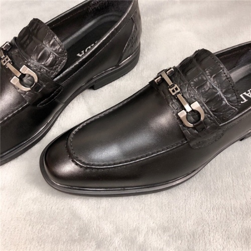 Replica Prada Leather Shoes For Men #561764 $83.00 USD for Wholesale