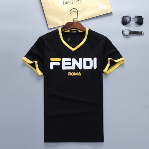 Replica Fendi Tracksuits Short Sleeved For Men #562080 $48.00 USD for Wholesale