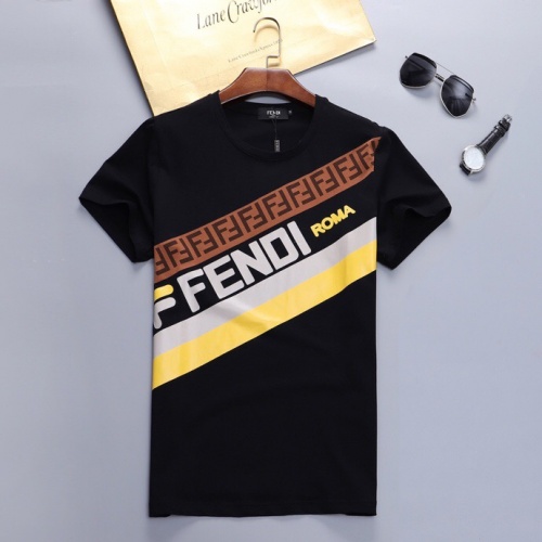 Replica Fendi Tracksuits Short Sleeved For Men #562089 $48.00 USD for Wholesale