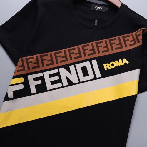 Replica Fendi Tracksuits Short Sleeved For Men #562089 $48.00 USD for Wholesale