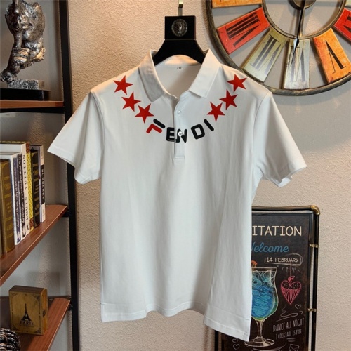 Fendi T-Shirts Short Sleeved For Men #562745 $33.00 USD, Wholesale Replica Fendi T-Shirts
