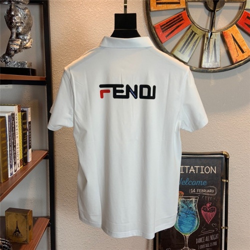 Replica Fendi T-Shirts Short Sleeved For Men #562745 $33.00 USD for Wholesale