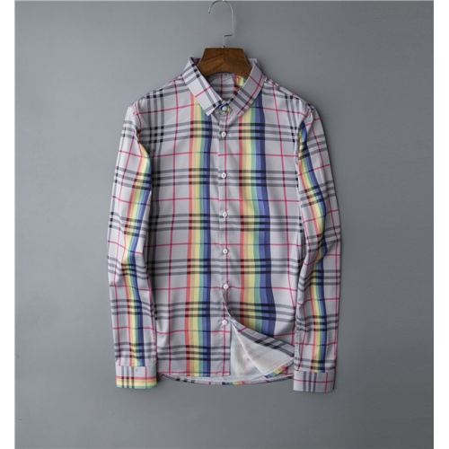 Burberry Shirts Long Sleeved For Men #562915 $42.00 USD, Wholesale Replica Burberry Shirts