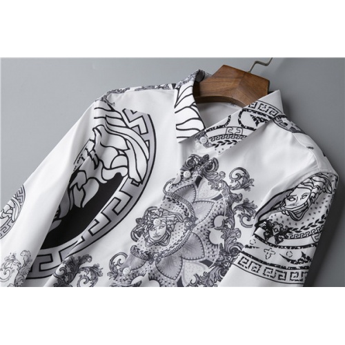 Replica Versace Shirts Long Sleeved For Men #562917 $42.00 USD for Wholesale