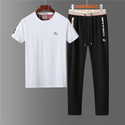 Burberry Tracksuits Short Sleeved For Men #563006 $72.00 USD, Wholesale Replica Burberry Tracksuits