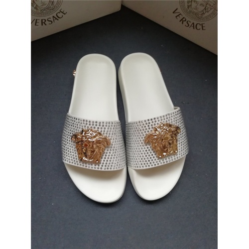 Replica Versace Slippers For Men #563448 $49.00 USD for Wholesale