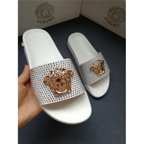 Replica Versace Slippers For Men #563448 $49.00 USD for Wholesale