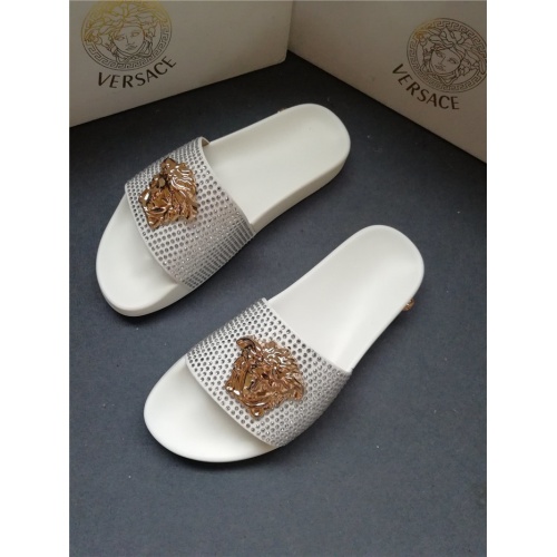 Replica Versace Slippers For Women #563449 $49.00 USD for Wholesale