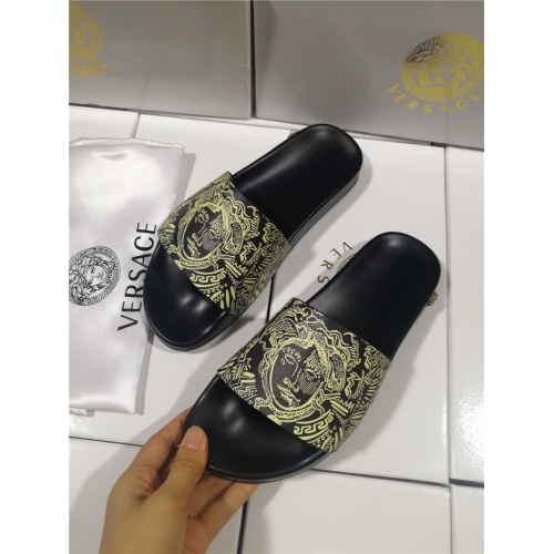 Versace Slippers For Men #563453 $43.00 USD, Wholesale Replica Versace Slippers