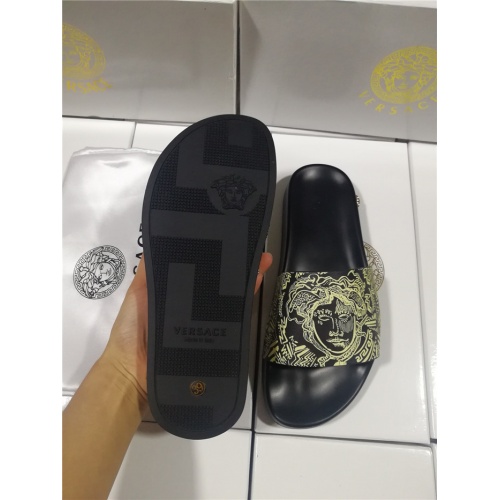 Replica Versace Slippers For Men #563453 $43.00 USD for Wholesale