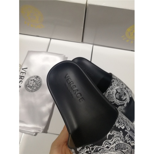 Replica Versace Slippers For Men #563454 $43.00 USD for Wholesale