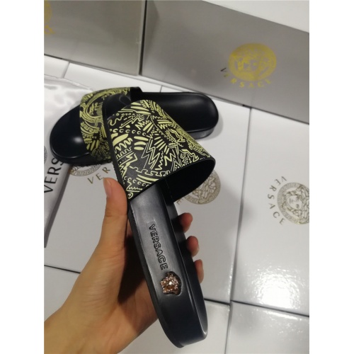 Replica Versace Slippers For Women #563455 $43.00 USD for Wholesale