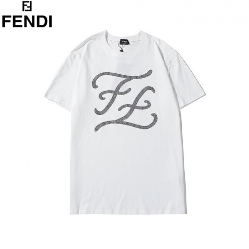 Fendi T-Shirts Short Sleeved For Men #752008 $27.00 USD, Wholesale Replica Fendi T-Shirts