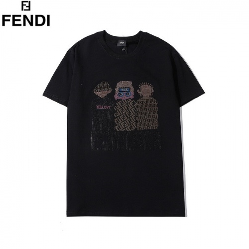 Fendi T-Shirts Short Sleeved For Men #752014 $29.00 USD, Wholesale Replica Fendi T-Shirts