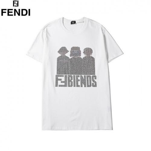 Fendi T-Shirts Short Sleeved For Men #752015 $29.00 USD, Wholesale Replica Fendi T-Shirts