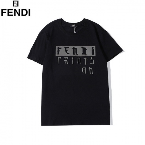 Fendi T-Shirts Short Sleeved For Men #752021 $29.00 USD, Wholesale Replica Fendi T-Shirts
