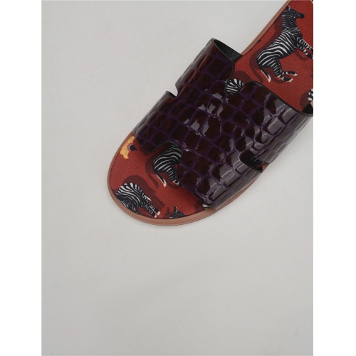Replica Hermes Slippers For Men #752579 $50.00 USD for Wholesale
