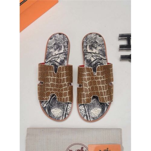 Hermes Slippers For Men #752582 $50.00 USD, Wholesale Replica Hermes Slippers