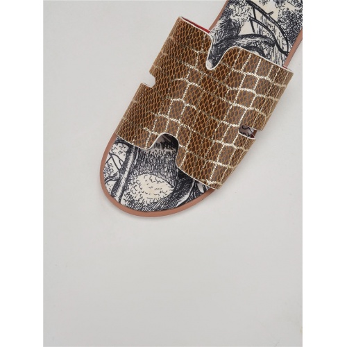 Replica Hermes Slippers For Men #752582 $50.00 USD for Wholesale