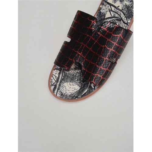 Replica Hermes Slippers For Men #752586 $50.00 USD for Wholesale