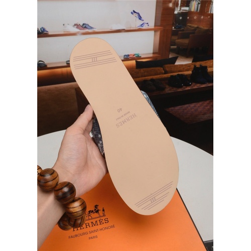 Replica Hermes Slippers For Men #752594 $50.00 USD for Wholesale