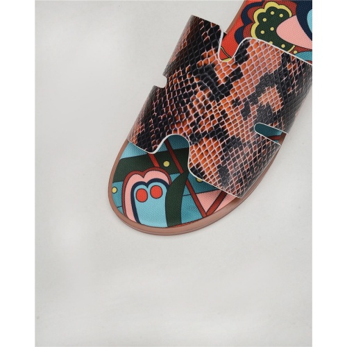 Replica Hermes Slippers For Men #752596 $50.00 USD for Wholesale