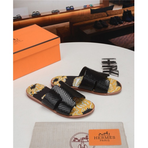 Replica Hermes Slippers For Men #752604 $50.00 USD for Wholesale