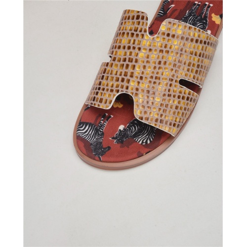 Replica Hermes Slippers For Men #752610 $50.00 USD for Wholesale