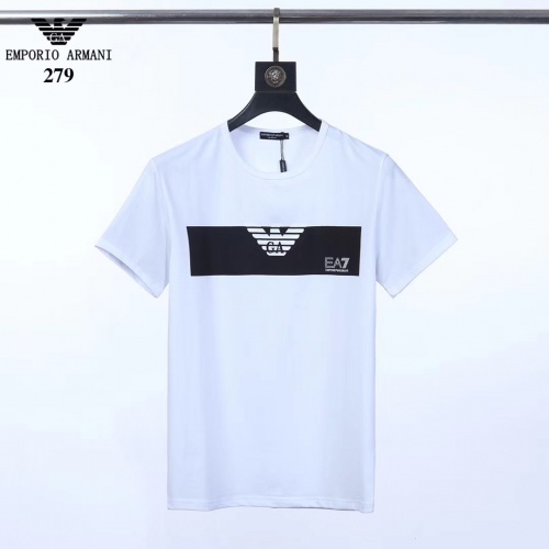 Armani T-Shirts Short Sleeved For Men #753351 $25.00 USD, Wholesale Replica Armani T-Shirts