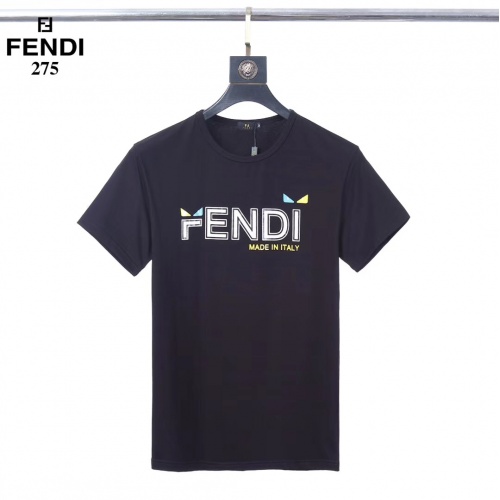 Fendi T-Shirts Short Sleeved For Men #753412 $25.00 USD, Wholesale Replica Fendi T-Shirts