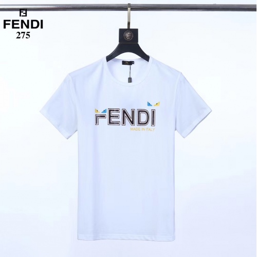 Fendi T-Shirts Short Sleeved For Men #753413 $25.00 USD, Wholesale Replica Fendi T-Shirts