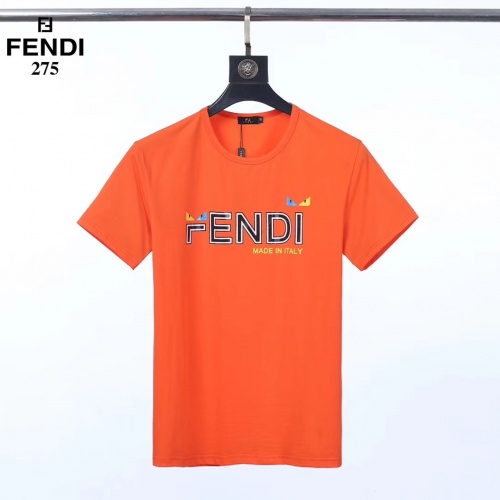 Fendi T-Shirts Short Sleeved For Men #753414 $25.00 USD, Wholesale Replica Fendi T-Shirts